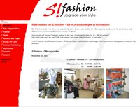 Screenshot der S!Fashion-Homepage